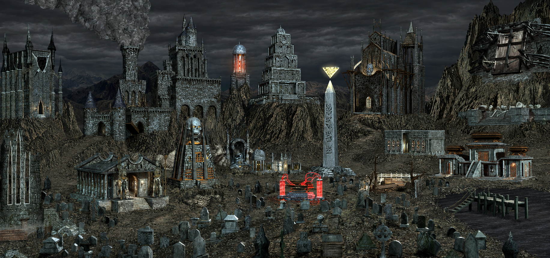 Necropolis HD panorama study