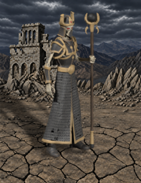 Power Lich showcase with the installed background