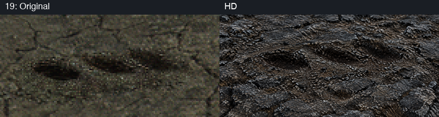 Building slot 19, original and HD