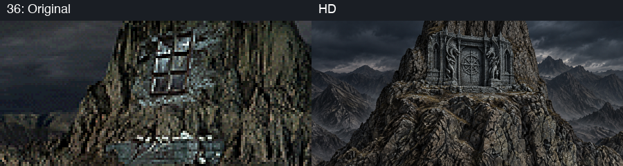 Building slot 36, original and HD