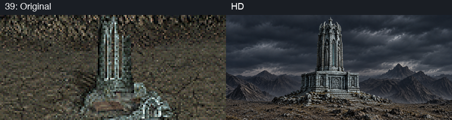 Building slot 39, original and HD