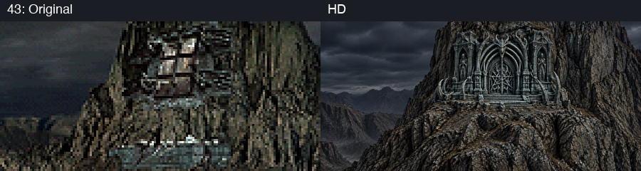 Building slot 43, original and HD