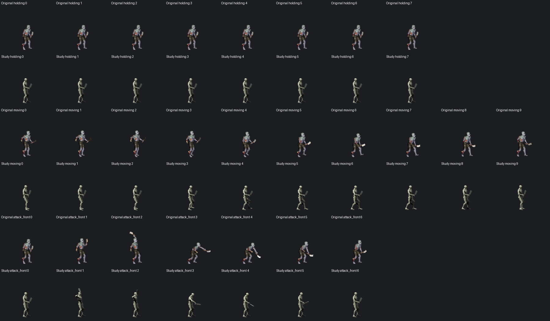 Original and new native-frame sequences