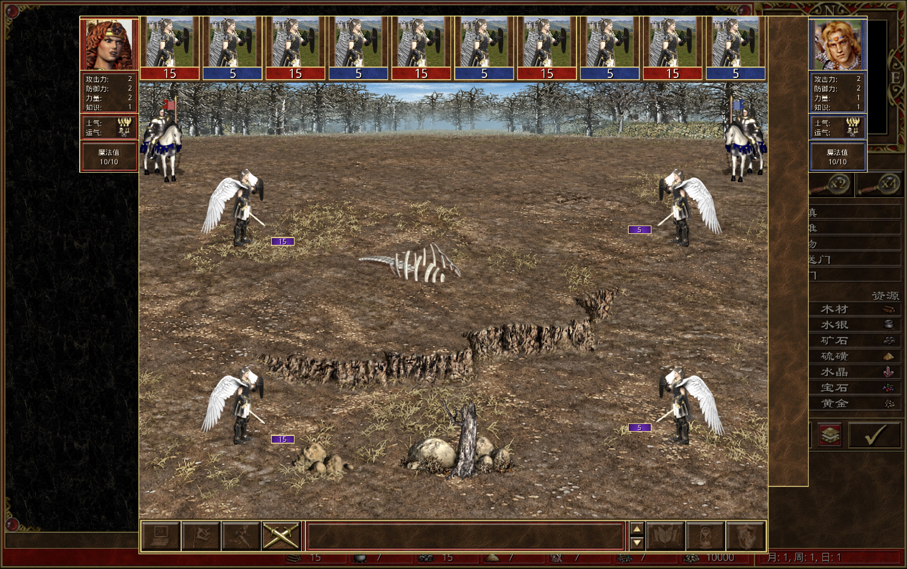 Actual VCMI Archangel test battle with 0.27.41 installed