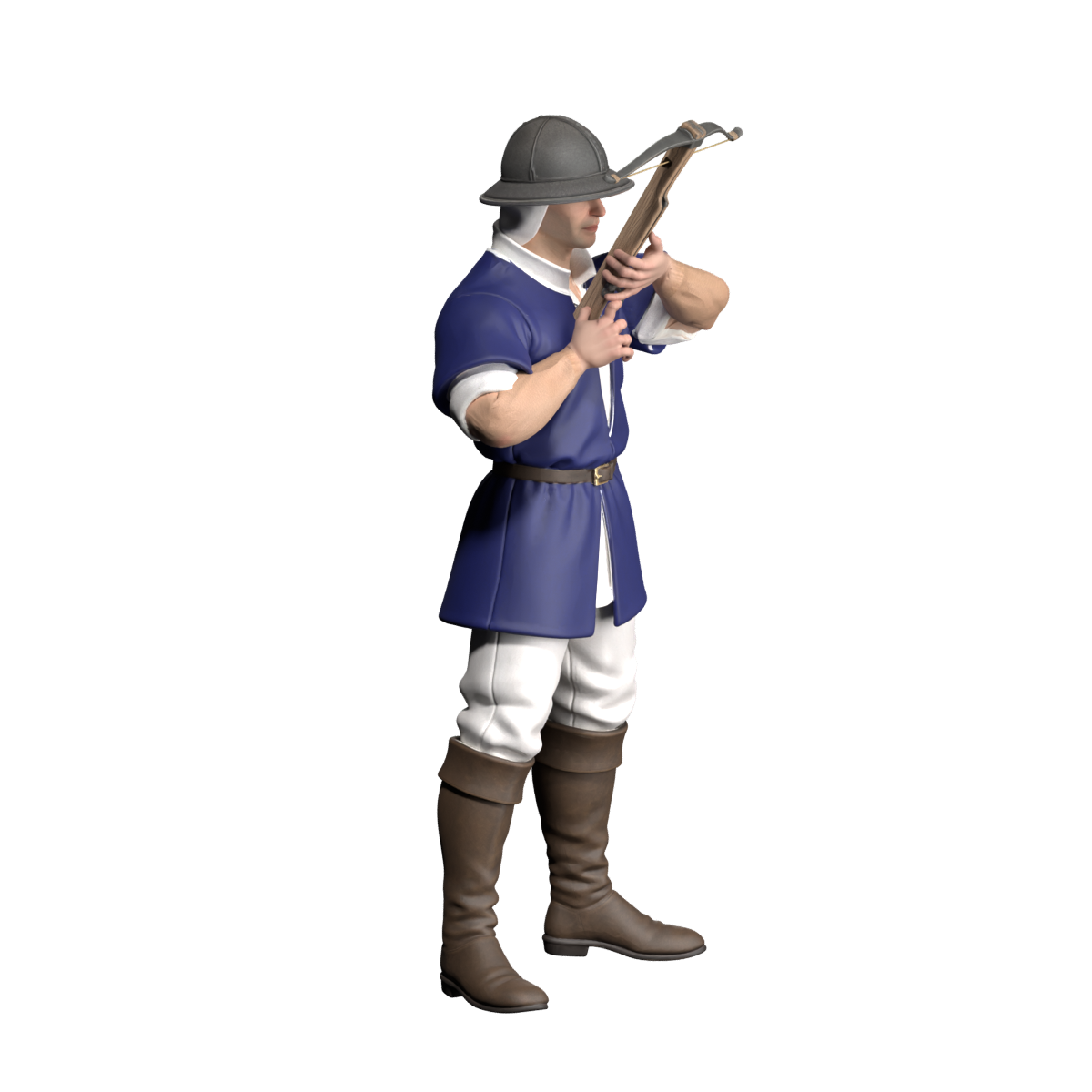Revised upward recoil, actual 1200-pixel Blender still
