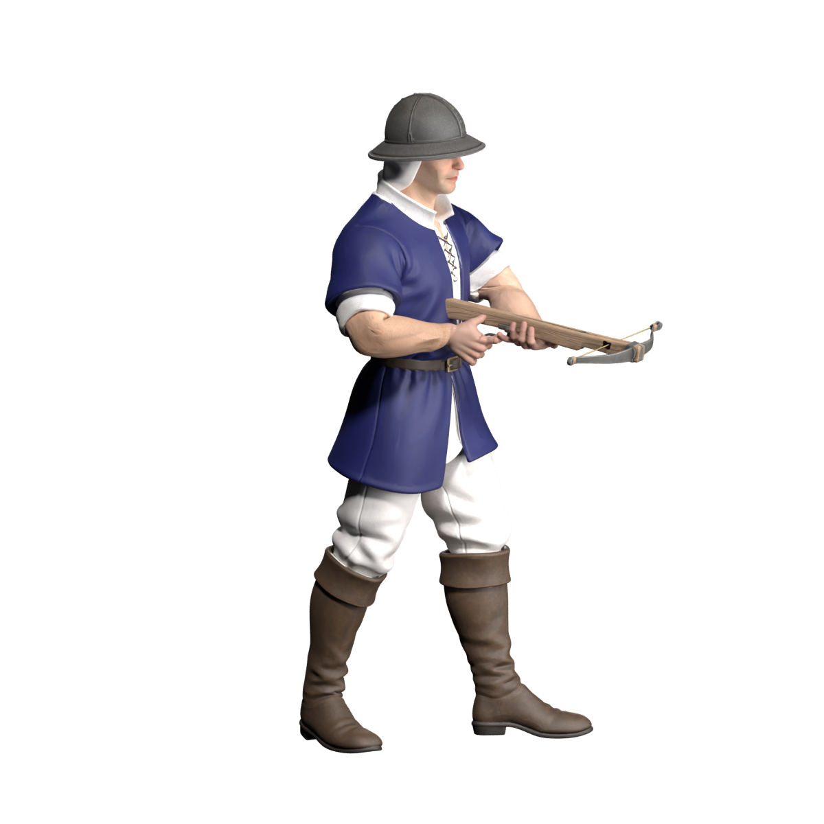 Revised two-handed walking candidate, actual 1200-pixel Blender still
