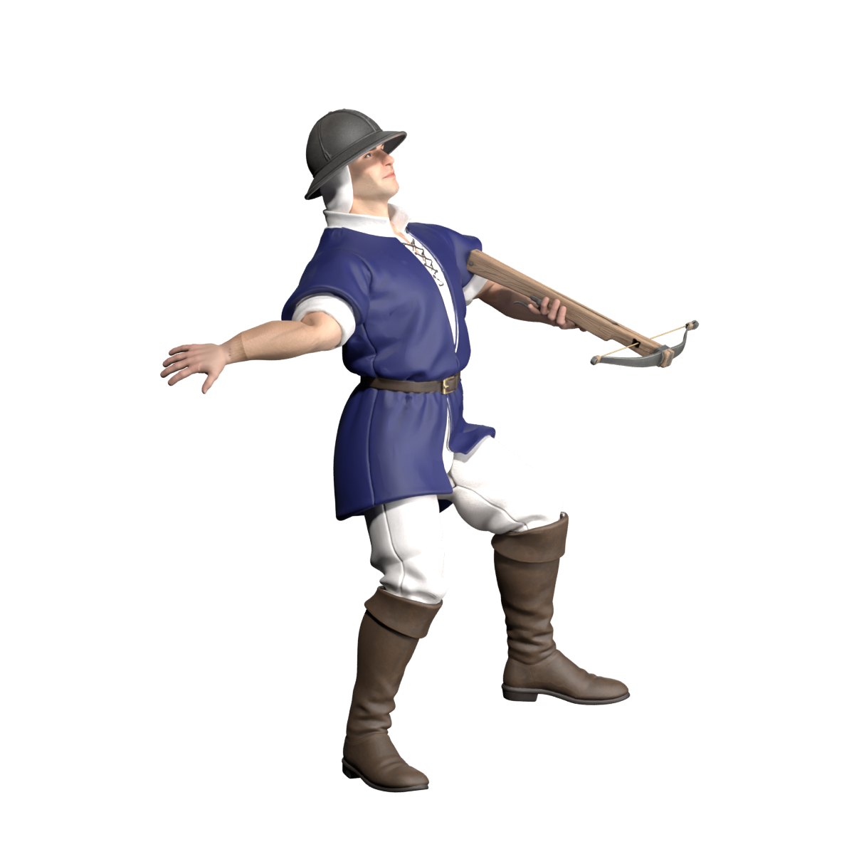 Hit frame two with the revised free arm, actual 1200-pixel Blender render