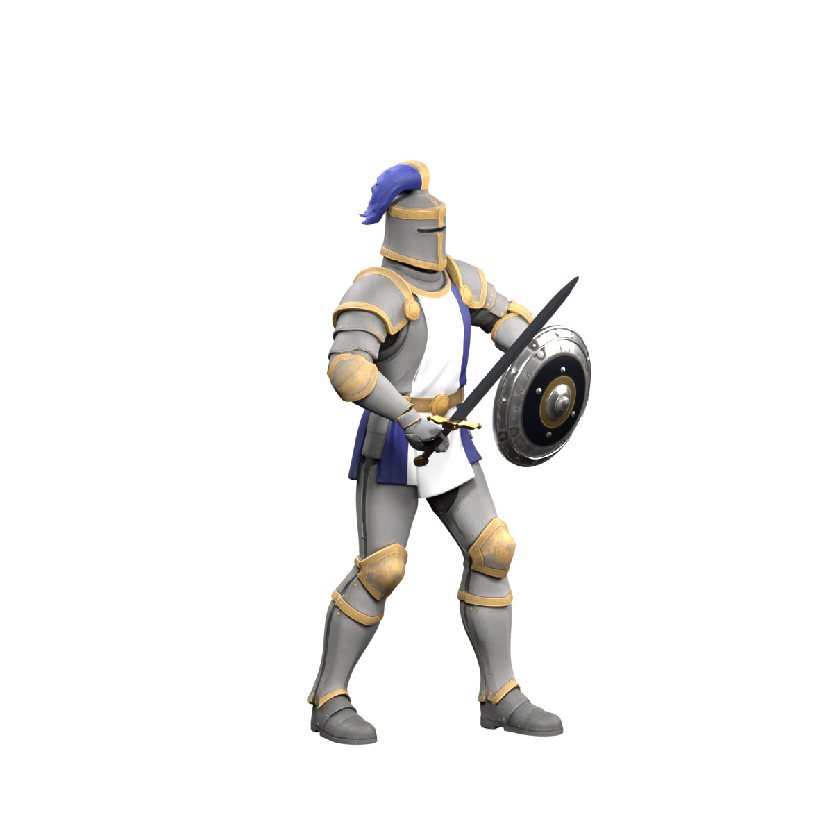 Sword arm forward, a 1200-pixel Blender still