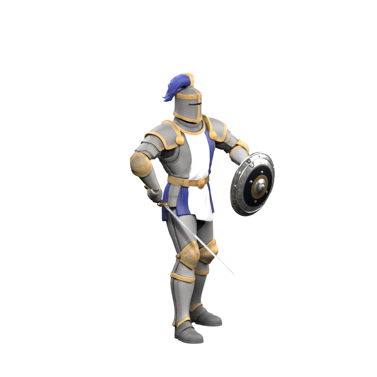 Sword arm back, a 1200-pixel Blender still