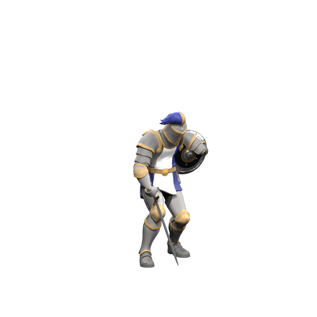 Downward attack, a 1200-pixel Blender still