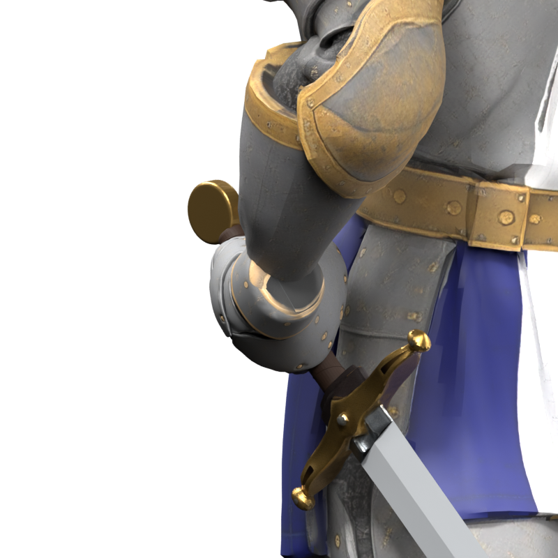 Revised arm and equipment placement; the cap boundary still needs repair