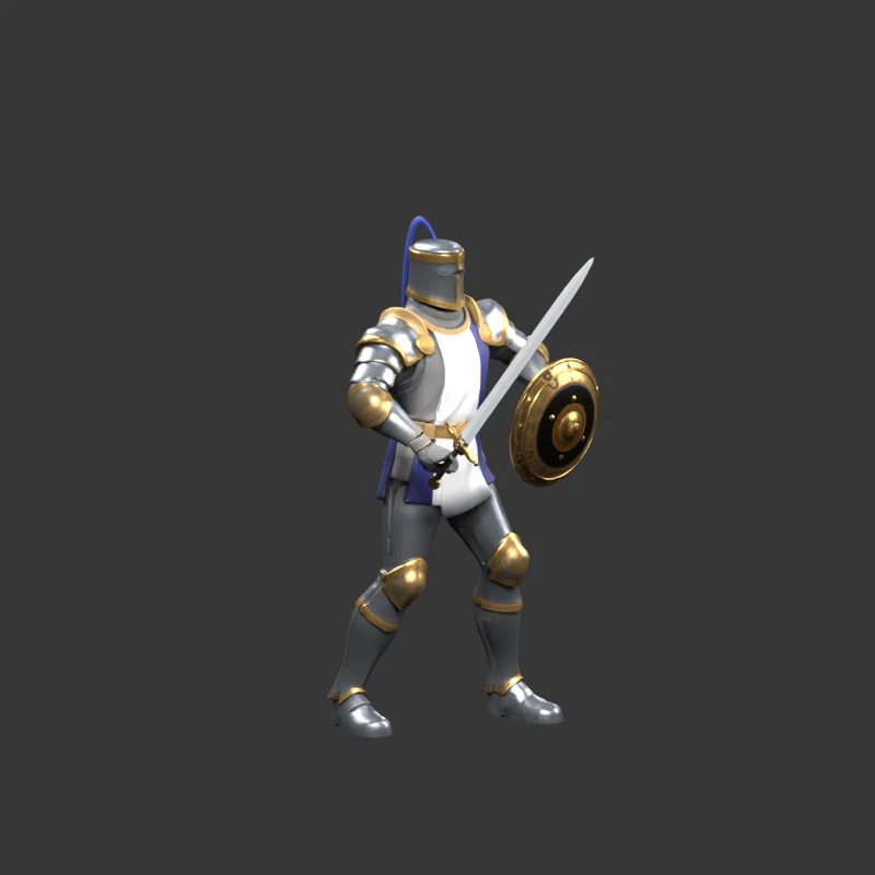 Revised front attack, an offline preview of the Blender 3D action