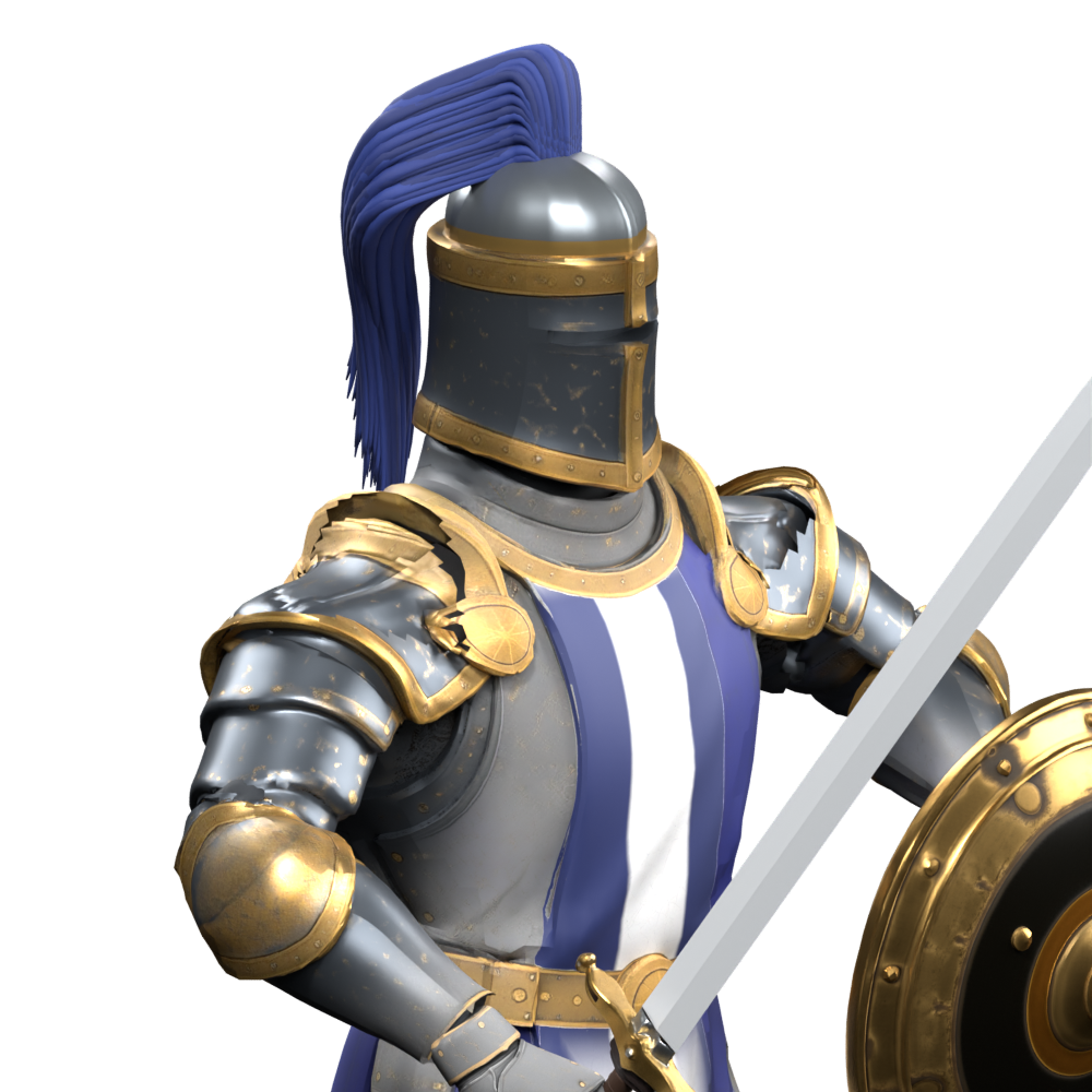 Rejected shoulder separation, rendered in Blender; fragmented trim leaves visible gaps