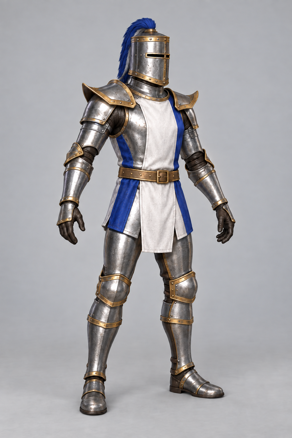 New Crusader modeling reference generated with built-in imagegen; this is neither a Blender render nor a game asset