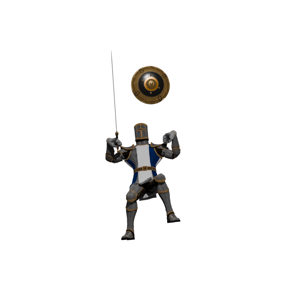 Shield release during death, a 1000 × 1000 Blender still of the draft before test installation