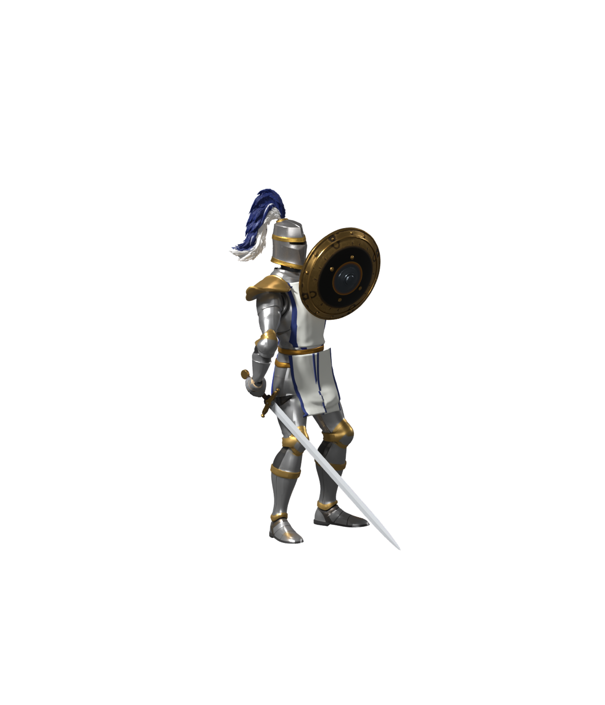 Defence draft with the revised tabard; 1200 × 1400 Blender still, not installed