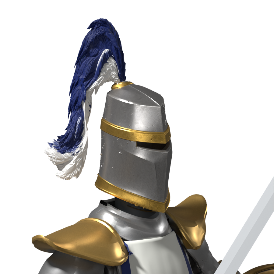 Three-quarter helmet close-up, actual Blender render