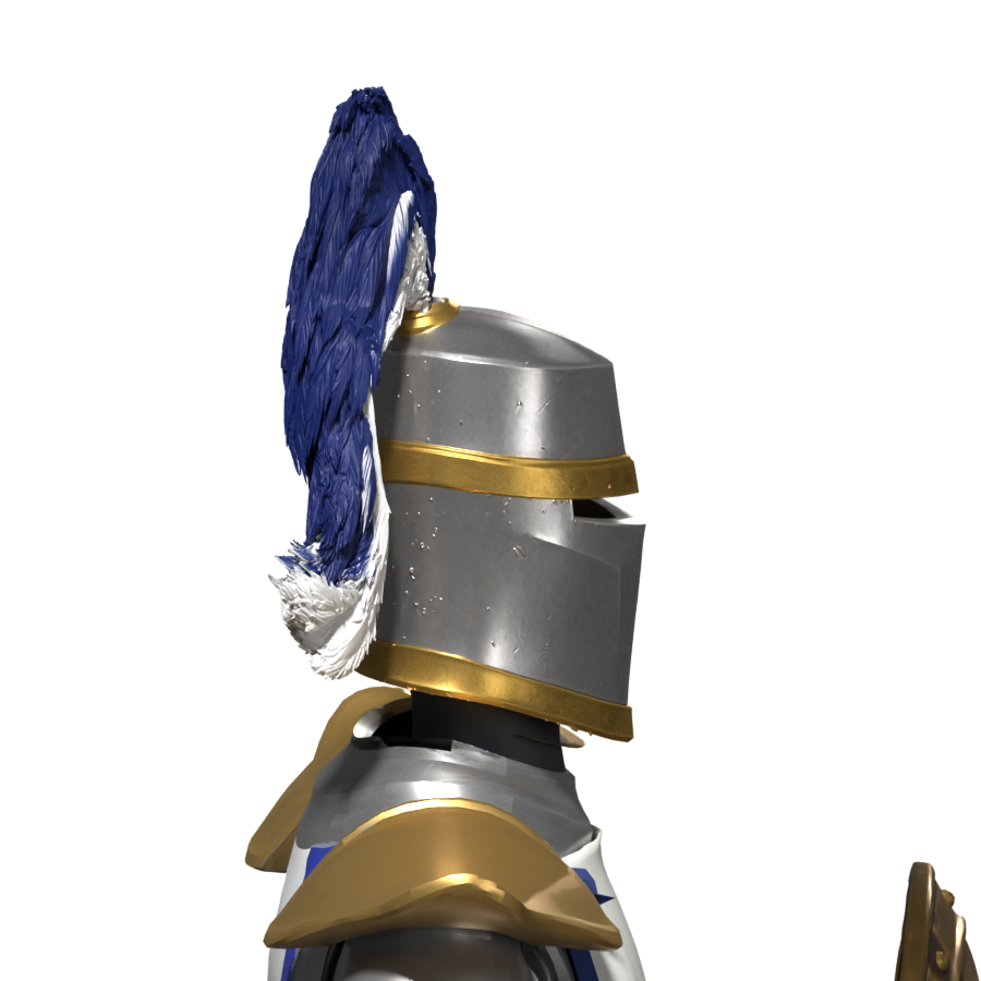 Side helmet close-up, actual Blender render