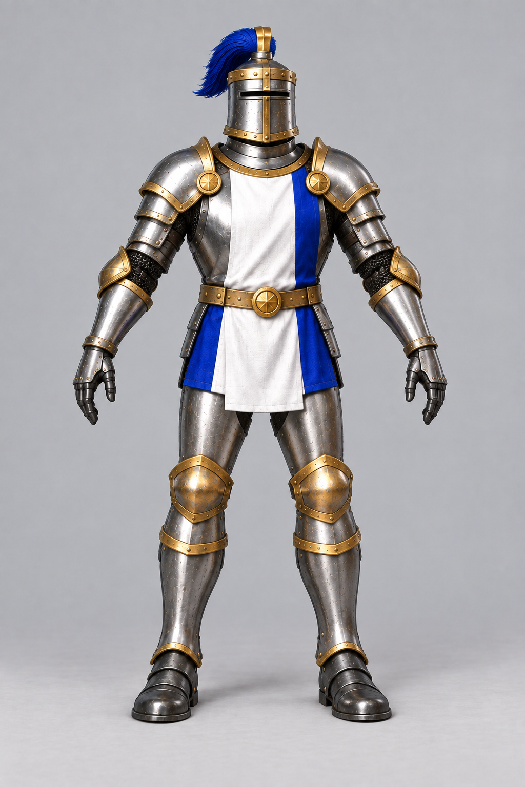 Empty-handed A-pose concept used as modeling input, not a mesh render