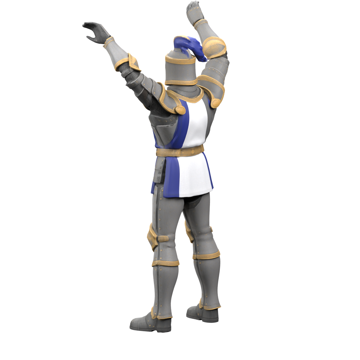 Current rear pose, actual 1200-pixel Blender render