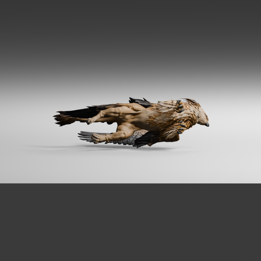 Low side view of the same candidate; wing-root shape and body support remain under review