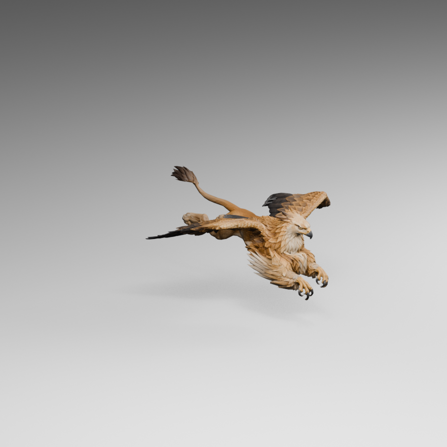 Forward attack draft, actual Blender render