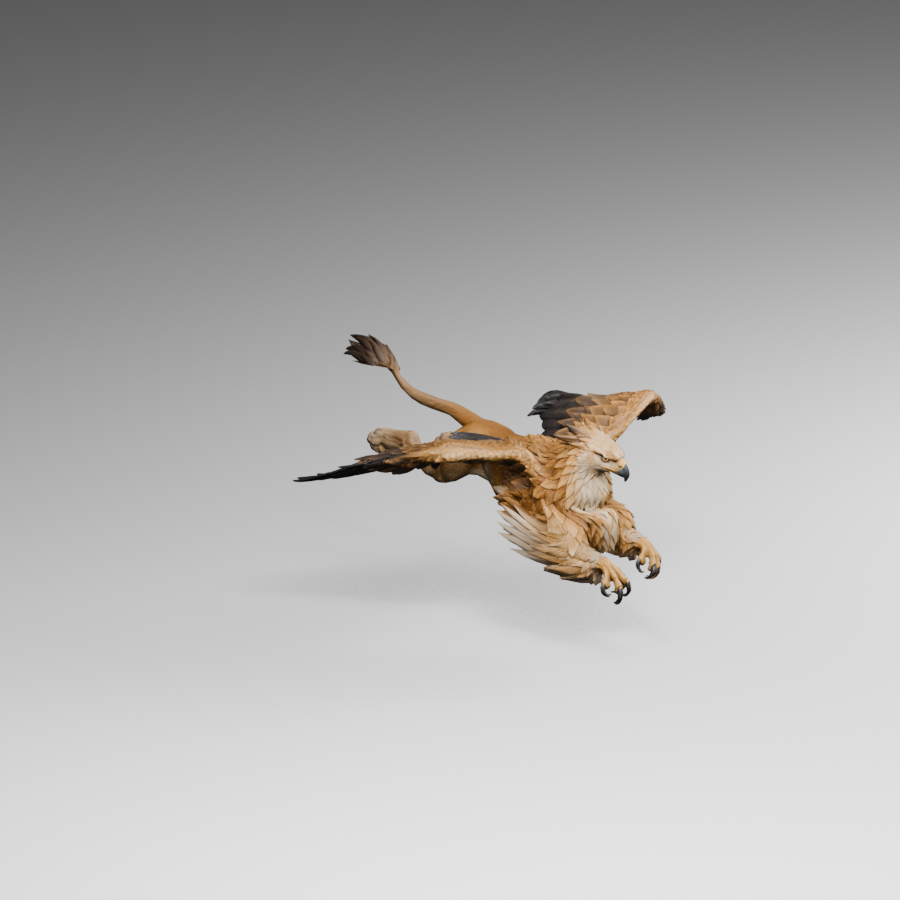 Forward attack draft, actual Blender render