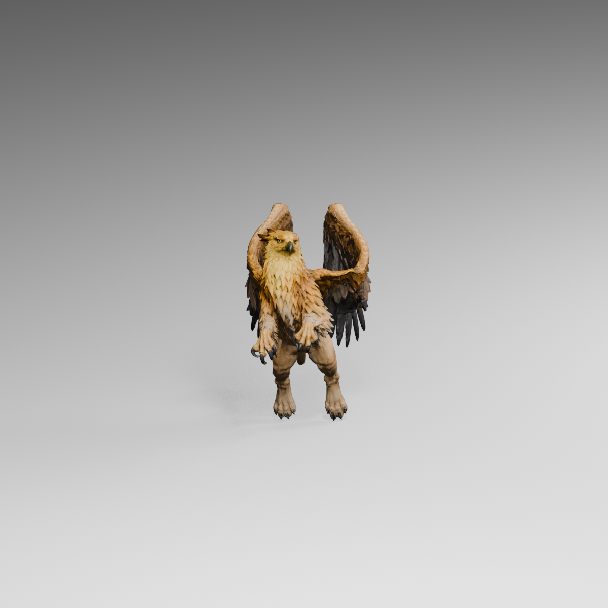 Frontal turn pose on the current material