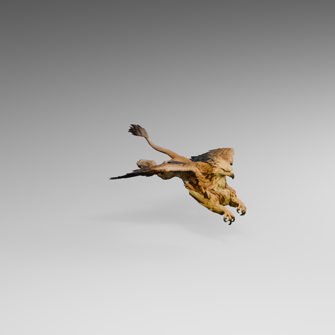 Rejected attack candidate, an actual 1400 × 1400 Blender render showing the stretched forearm underside