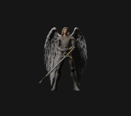 Angel independent-sword upward attack, raise