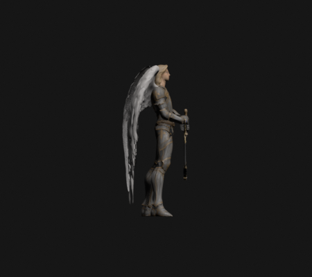 Angel independent-sword upward attack, side review