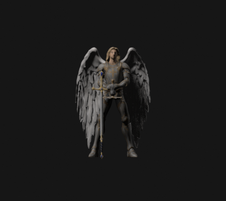 Angel independent-sword hit recoil