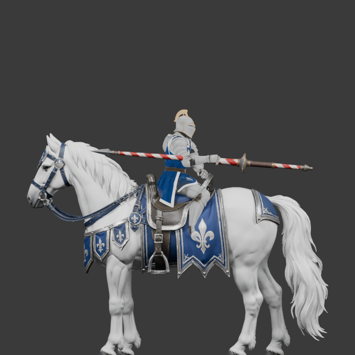 Cavalier ATTACK_FRONT thrust, side review