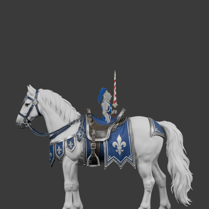 Cavalier mounted static, side review