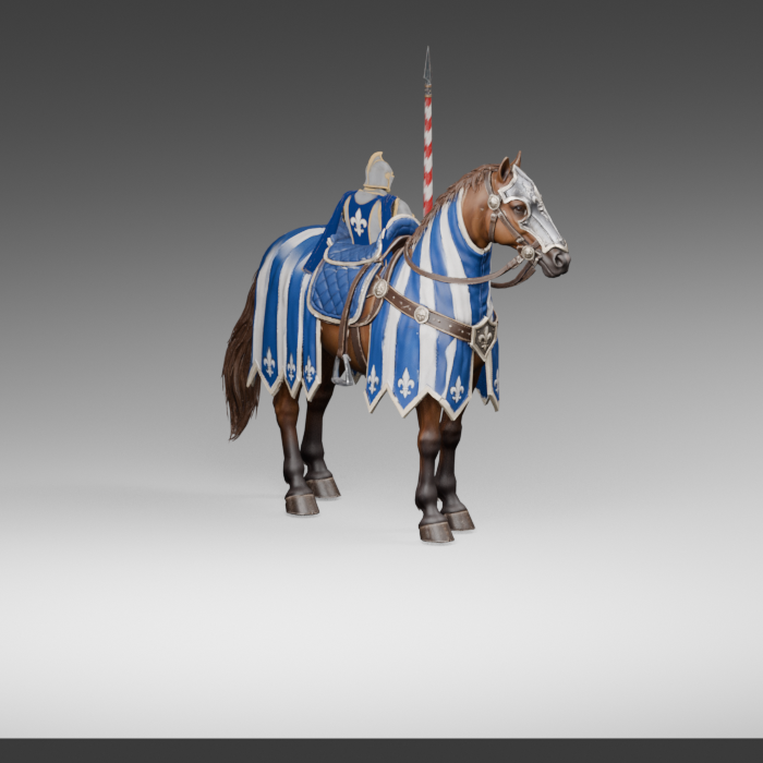 Champion mounted static, oblique review