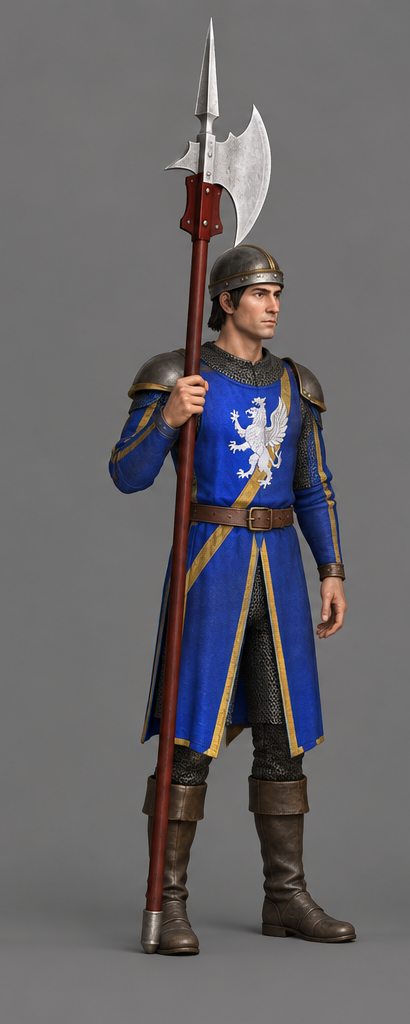 Three-quarter concept for the Castle Halberdier