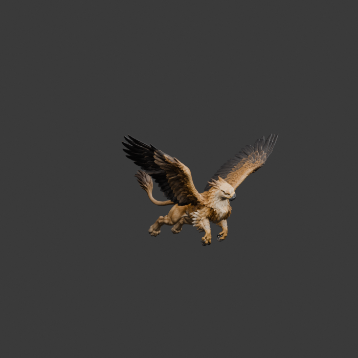 Griffin ATTACK_FRONT claw reach, oblique review