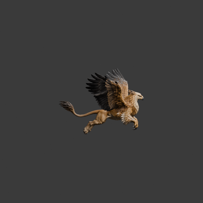 Griffin ATTACK_FRONT ready, side review