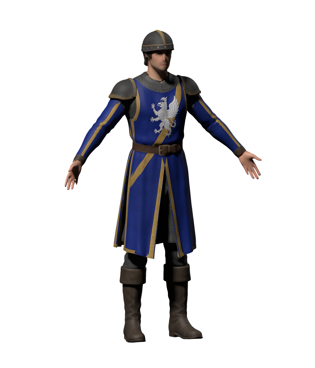 High-resolution Blender still of the new unarmed body