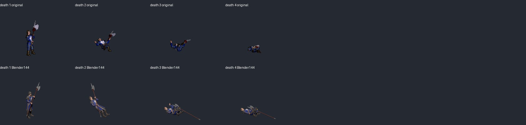 Original death sequence above rejected draft 144