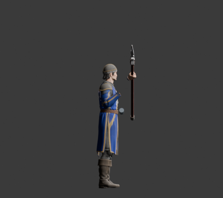 Halberdier upward attack, side review
