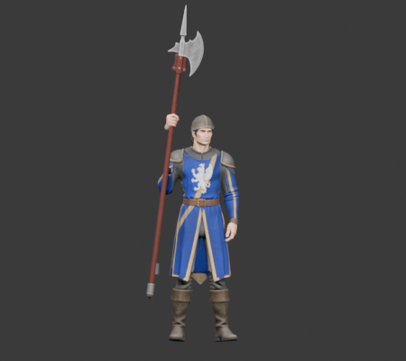 Halberdier hit recoil