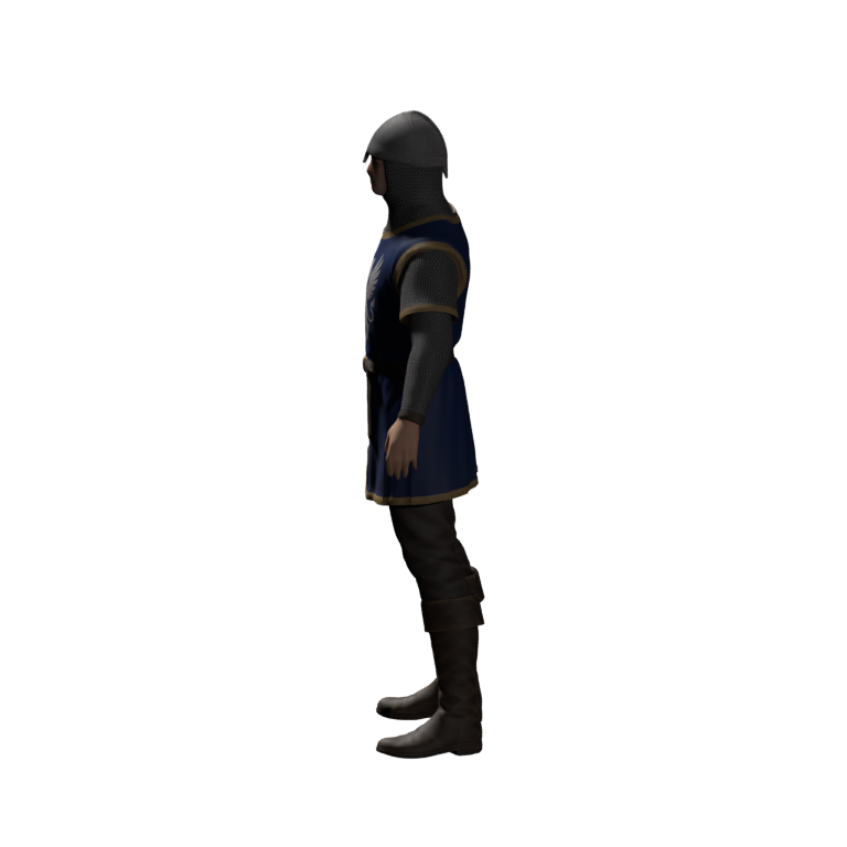 Side view of the same mesh