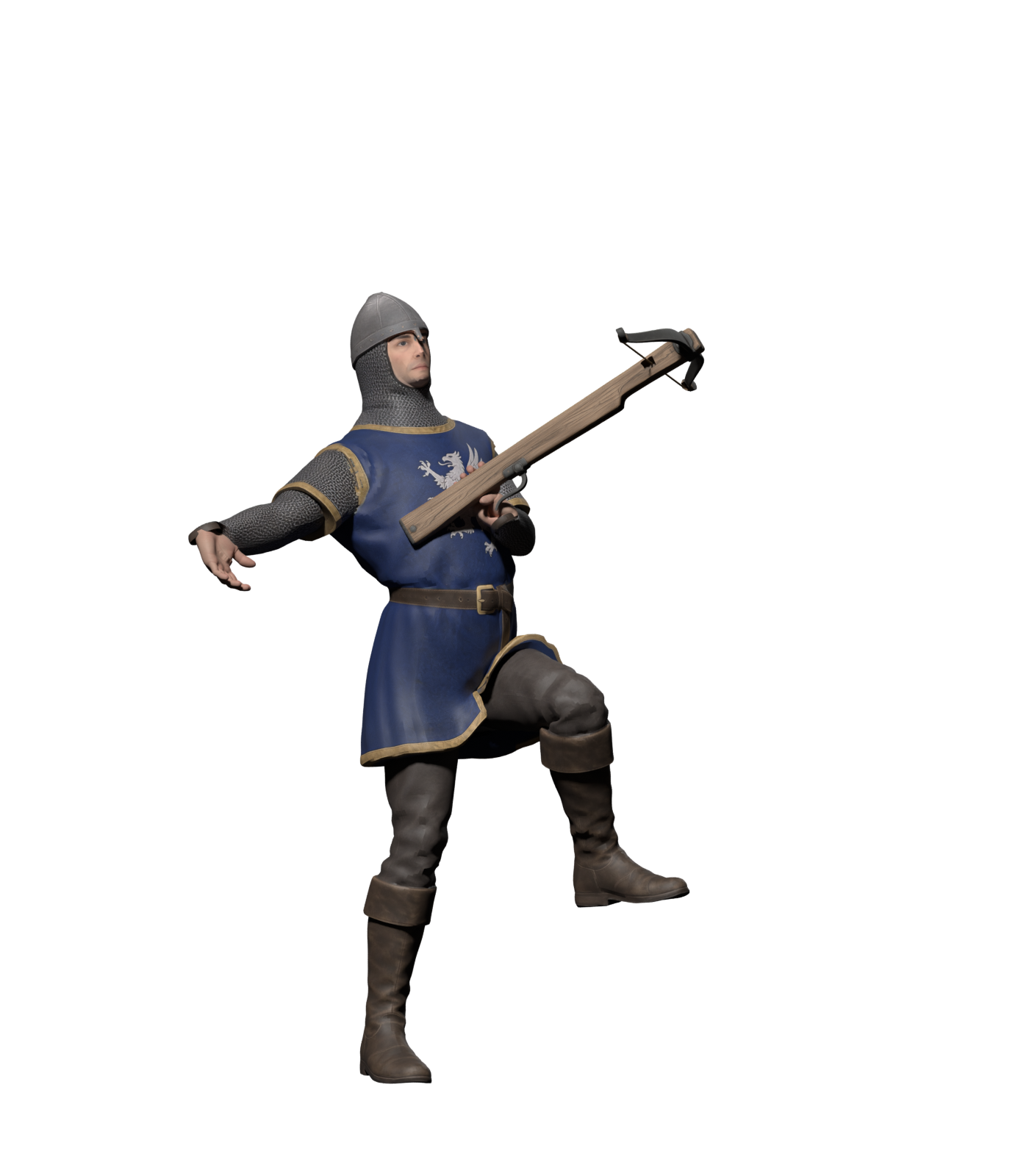 Hit peak, high-resolution static Blender render