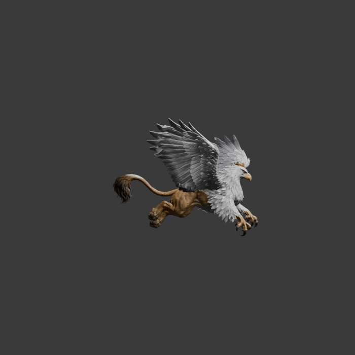 Royal Griffin ATTACK_FRONT claw reach, side review