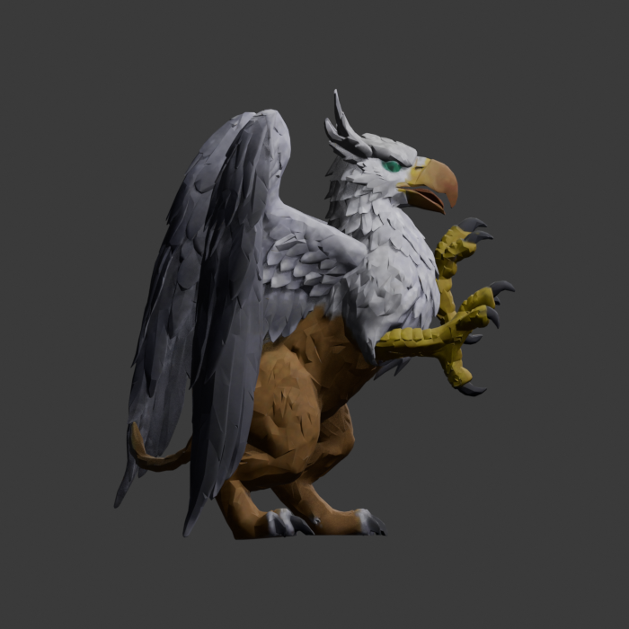 Royal Griffin Image-to-3D bootstrap, side review