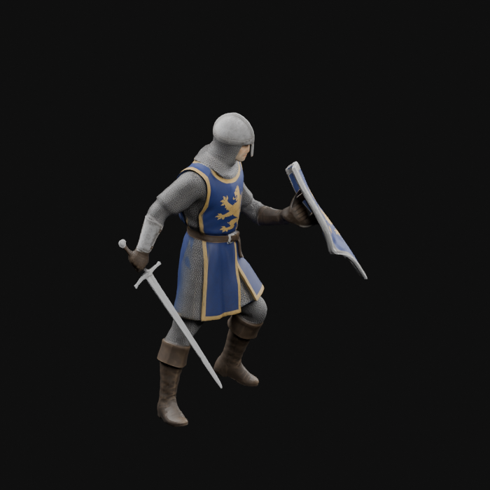 Historical revision 53: repaired leg with the shield still bending