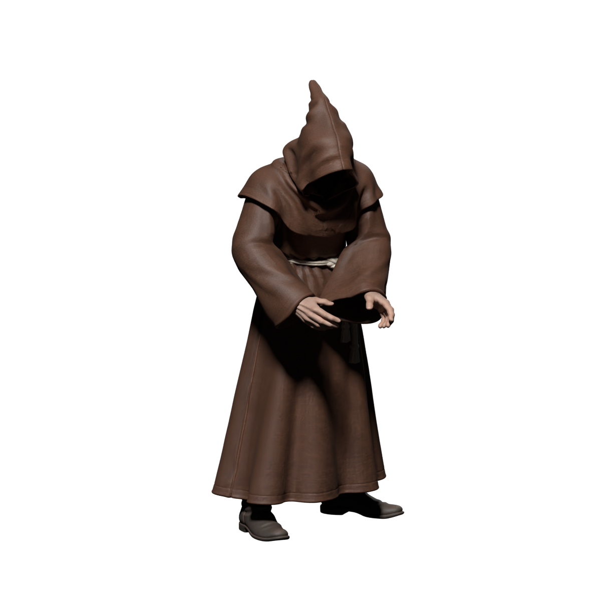 Downward cast, actual 1200×1200 Blender still; not a game screenshot