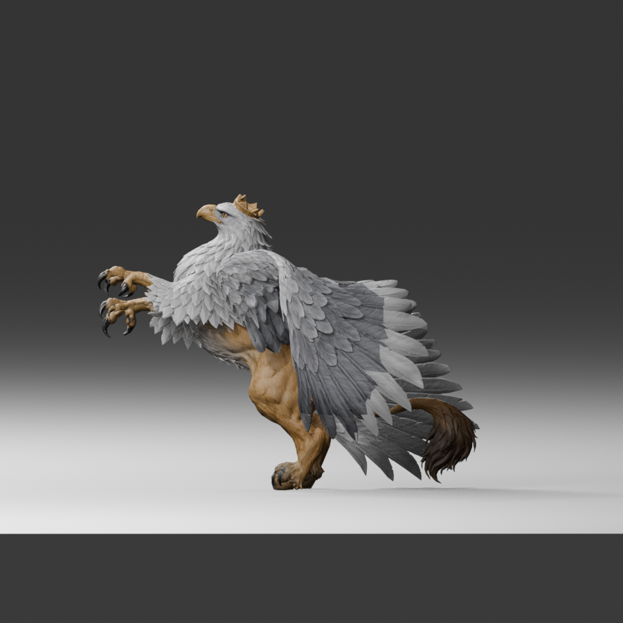 Side view of the same candidate; wing roots and folded silhouette still need work