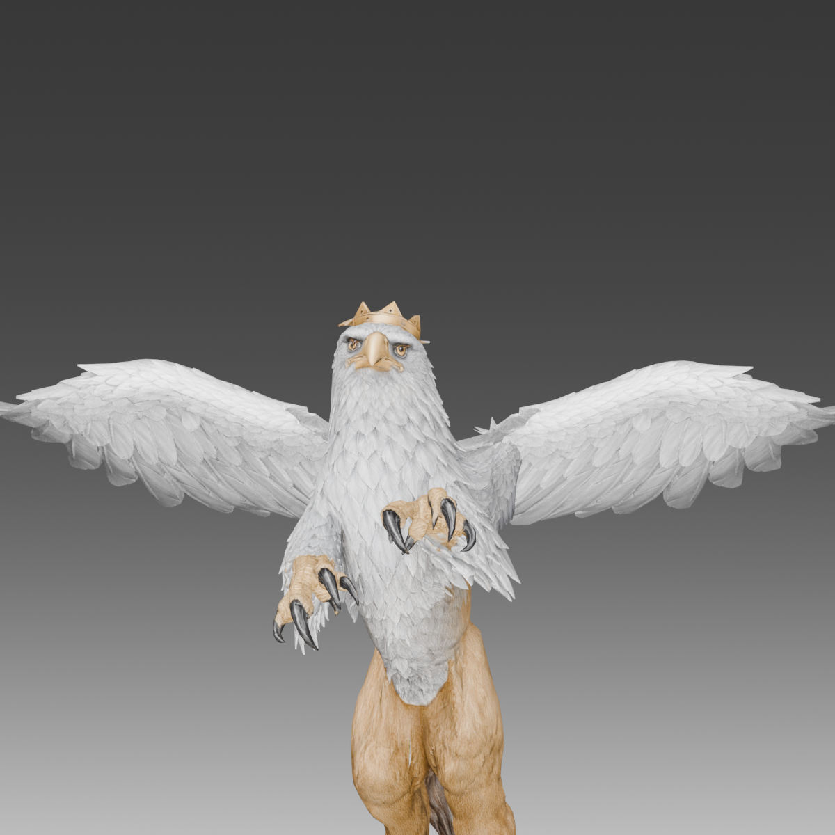 The stronger fill flattens feather and body shading; this intensity was not adopted